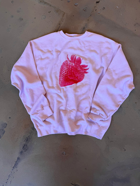 (XL) Strawberry Pink Sweatshirt
