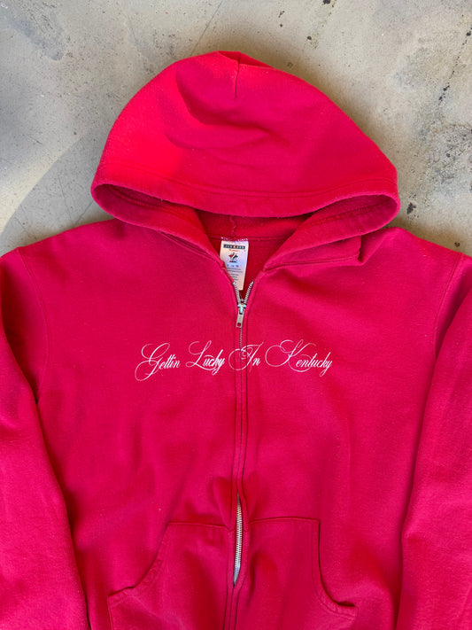 (M) Gettin Lucky Red Jacket