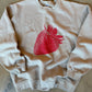 (L) Tan Strawberry Sweatshirt