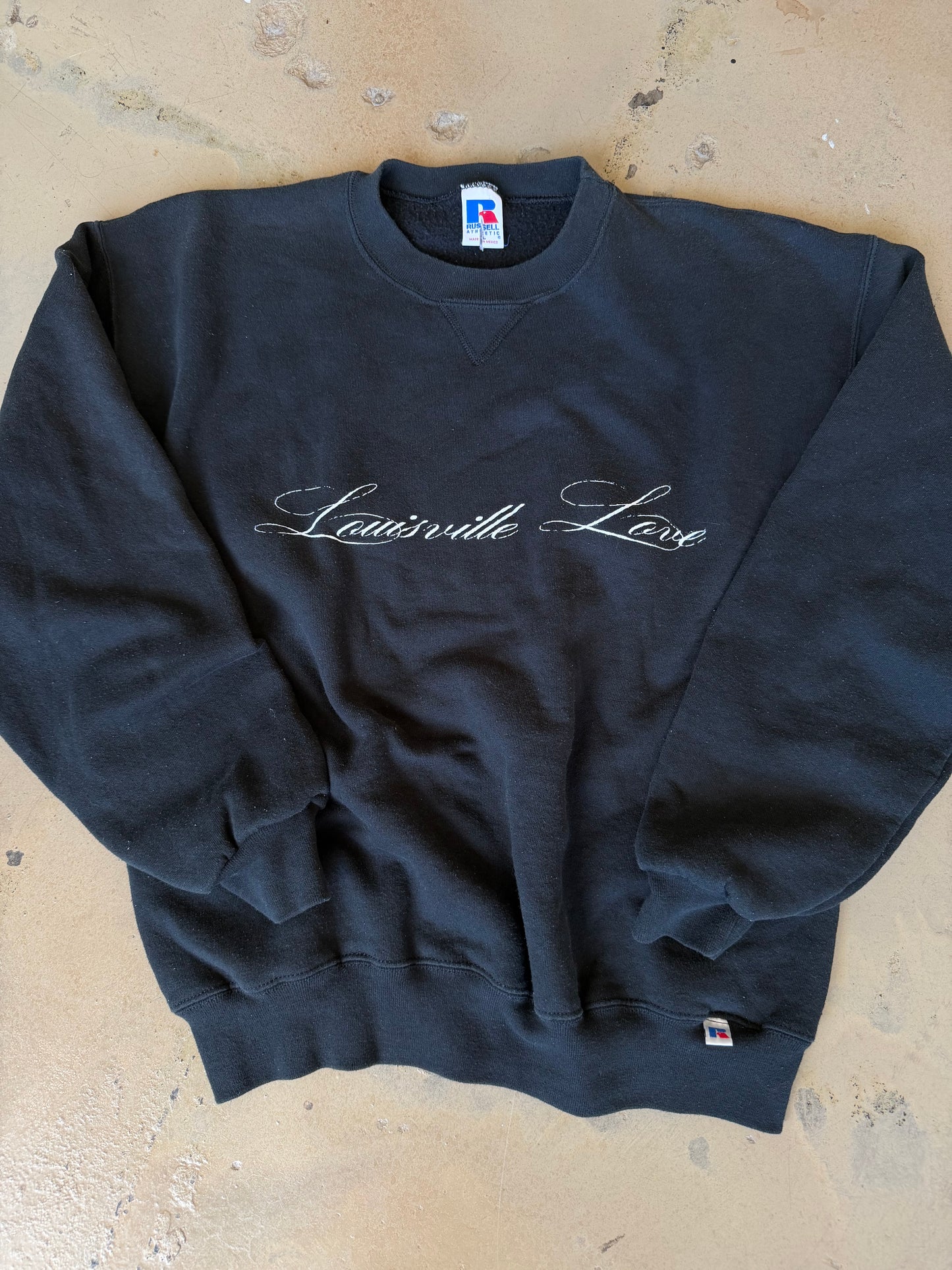 (L) Black Script Sweatshirt
