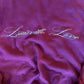 (L) Plum Script Sweatshirt