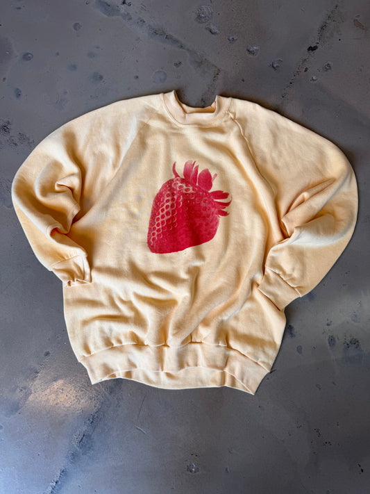 (L/XL) Strawberry Yellow Sweatshirt