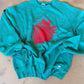 (L/XL) Strawberry Teal Sweatshirt