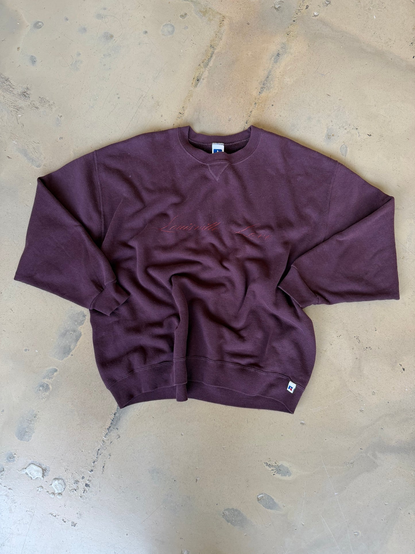 (XXL) Plum Script Sweatshirt
