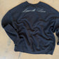 (XXL) Script Black Sweatshirt