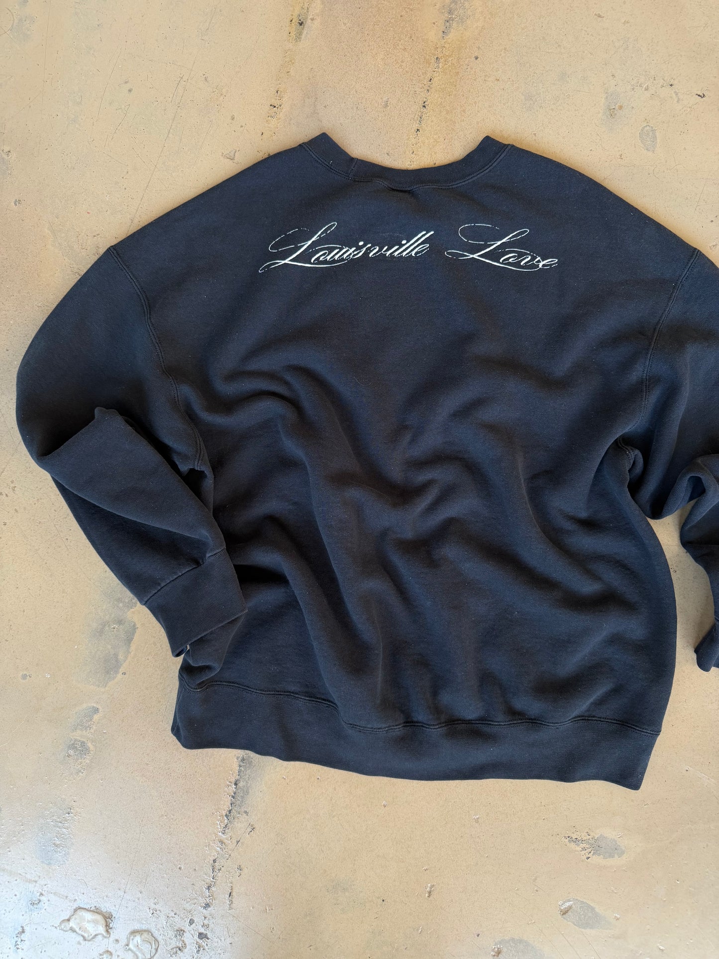 (XXL) Script Black Sweatshirt