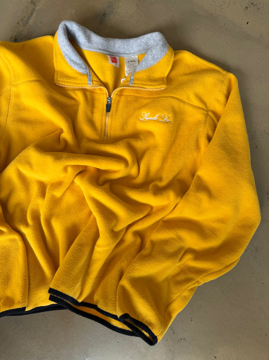 (XXL) Embroidered Quarter Zip Sweater