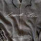 (L) Grey Script Hoodie